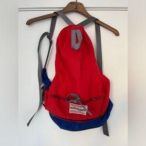 Vintage Berghaus “Newcastle Upon Tyne” Red/Blue Hiking Outdoor Light Backpack